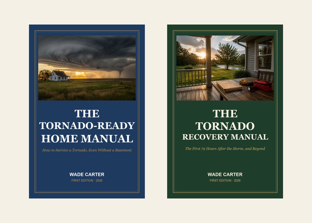 Both books: Tornado-Ready Home Manual and Tornado Recovery Manual